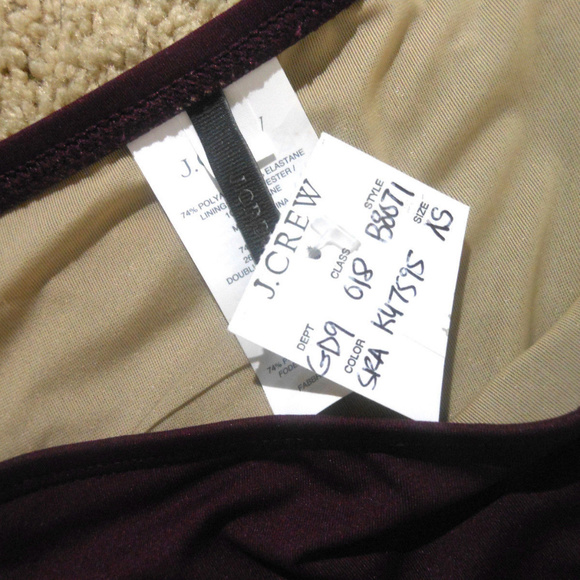 JCREW Italian Matte Rivet Hipster Bikini Bottom XS - Picture 6 of 6